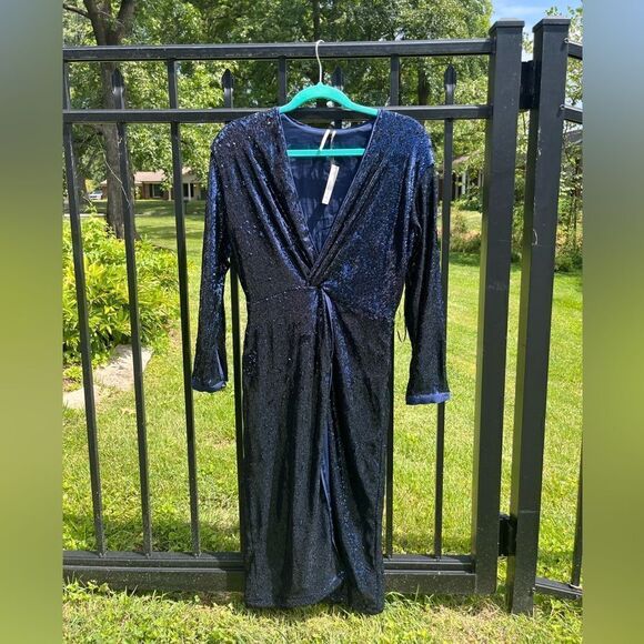 Anthropologie Sequin Twist Front Dress NWT - Picture 12 of 14